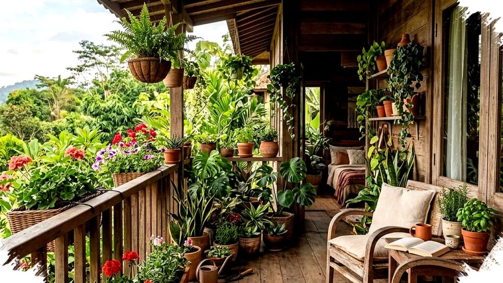 7 Balkon Kayu Paling Estetik dan Tahan Tropis, Dari Minimalis Hingga Taman Mini
