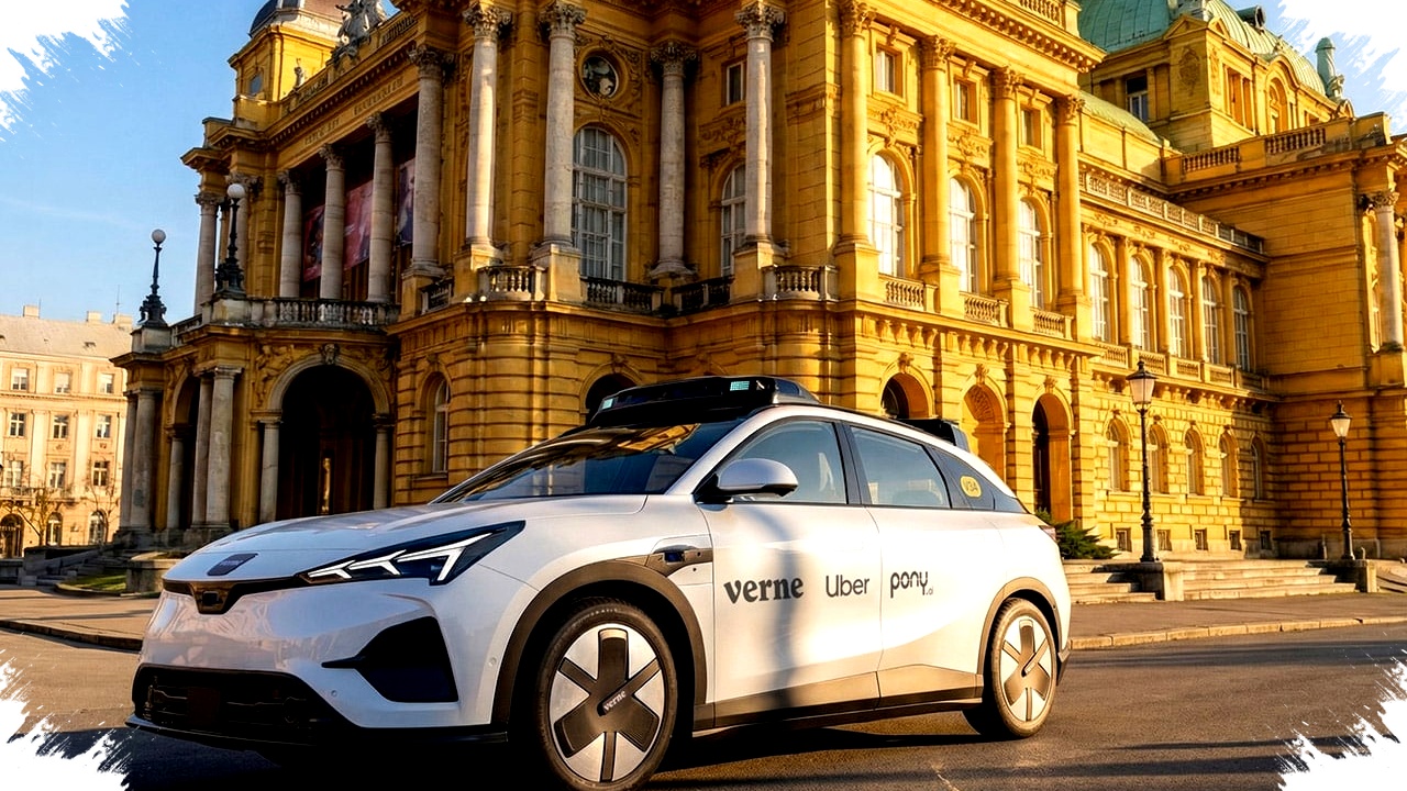 Zagreb Siap Jadi Kota Pertama Robotaxi Komersial Eropa, Pony AI Gandeng Uber dan Verne