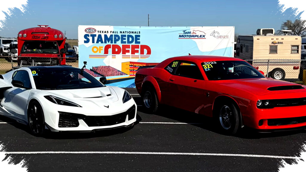 Corvette ZR1X Vs Demon 170 Pertarungan Powerhouse Amerika, Siapa Berhasil Tembus Garis Finish?