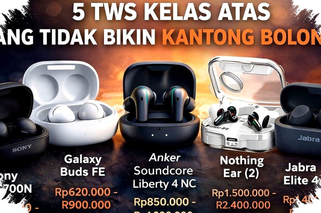 ANC Dan Suara Jernih Kini Tak Harus Mahal, 5 TWS Ini Layak Diburu
