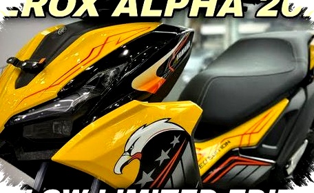 Yamaha Aerox Limited Edition Kuning-Hitam Menggoda Mata, Desain Sporty dengan Detail Mewah