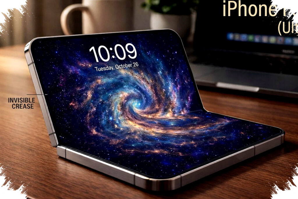 iPhone Fold Bocor, Layar Nyaris Tanpa Lipatan Bisa Akhiri Perang Ponsel Lipat