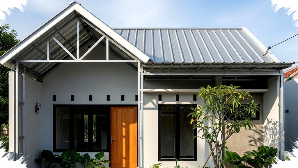 9 Model Rumah Minimalis Atap Baja Ringan dan Seng, Konflik Antara Efisiensi dan Estetika Modern
