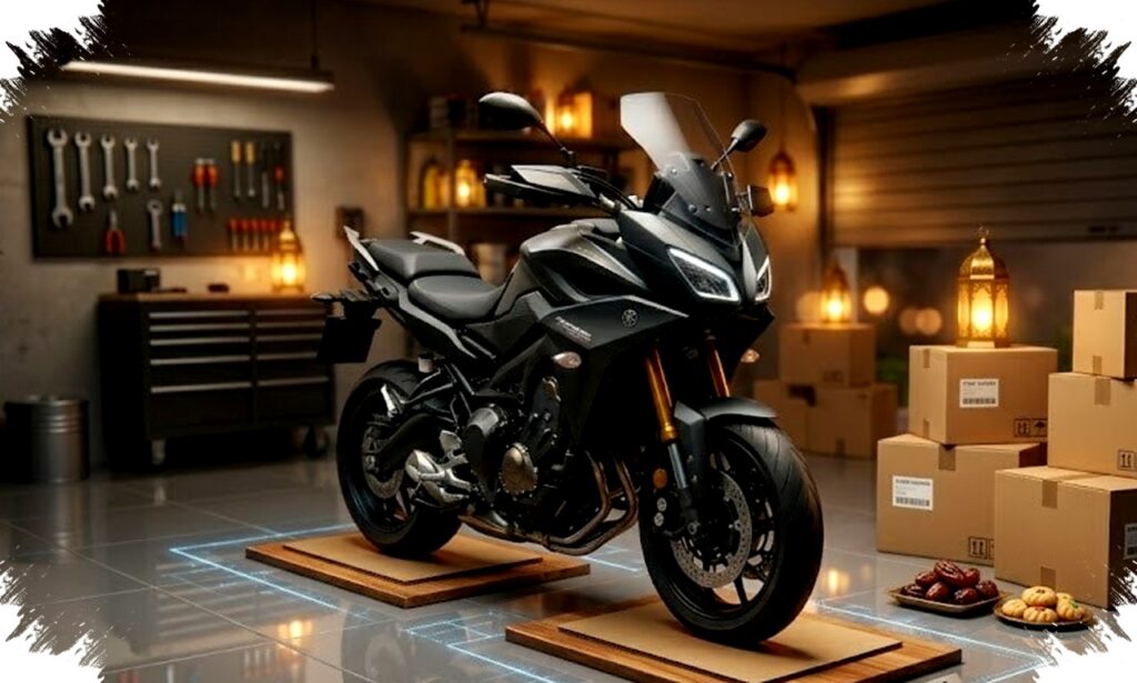 Parkir Motor Lama di Keramik, Alas Kayu atau Kardus Bisa Selamatkan Ban?