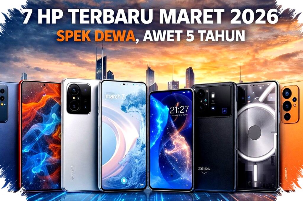 7 HP Terbaru Rilis Maret 2026, Spek Gahar Siap Menemani hingga 5 Tahun