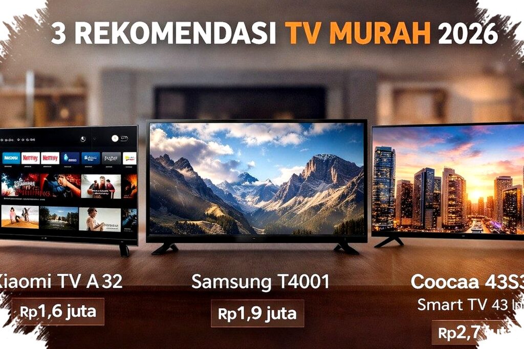 3 TV Murah Terbaik 2026, Dari Rp1 Jutaan hingga 43 Inci yang Layak Dipilih
