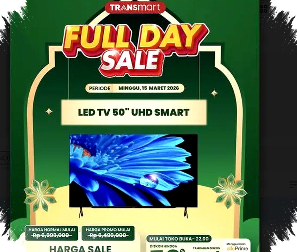 Smart TV UHD 50 Inci Turun Hampir Rp 2 Juta, Sehari Penuh Diburu di Transmart