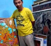 Dari Gagasan Kontemporer ke Kanvas Hidup, Perjuangan Seniman Wayang Jewer Memaknai Konflik Dunia Lewat Lukisan
