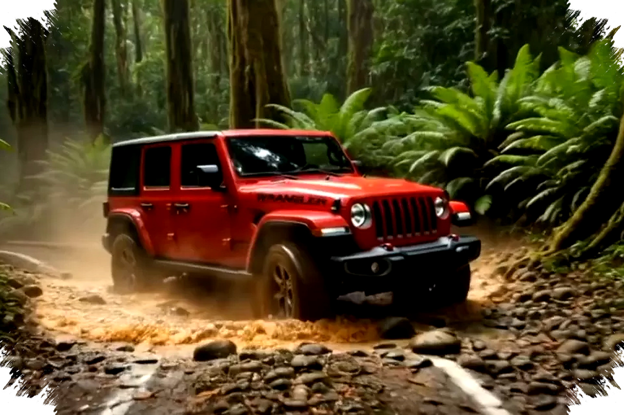 Jeep Wrangler Rubicon Menyusuri Hutan Penuh Rintangan, Ketangguhan dan Teknik Mengemudi di Medan Ekstrem