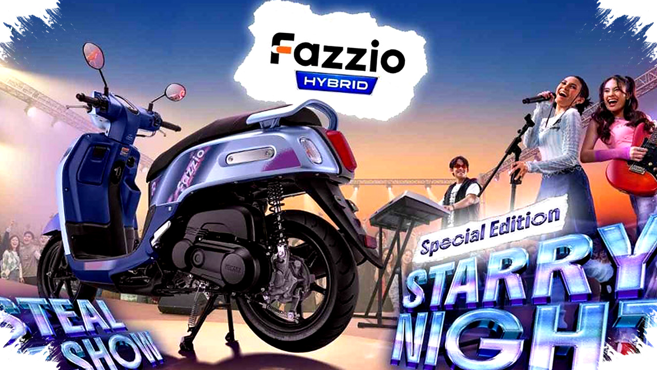 Yamaha Fazzio Hybrid Starry Night Meluncur, Edisi Terbatas dengan Sentuhan Futuristik