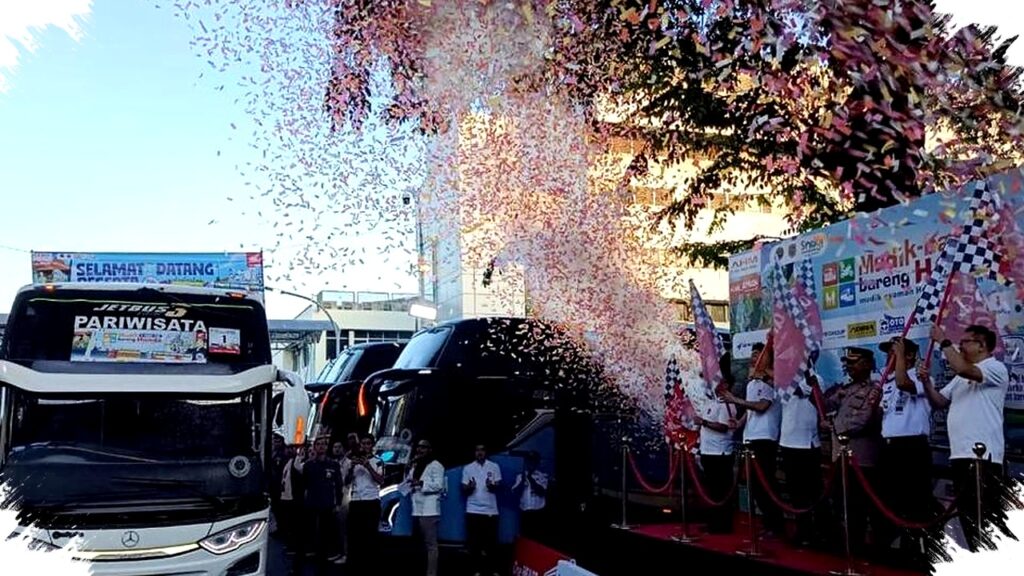 AHM Berangkatkan 2.500 Pemudik dengan Bus Eksekutif, Motor Diangkut Truk Demi Keselamatan Mudik Lebaran