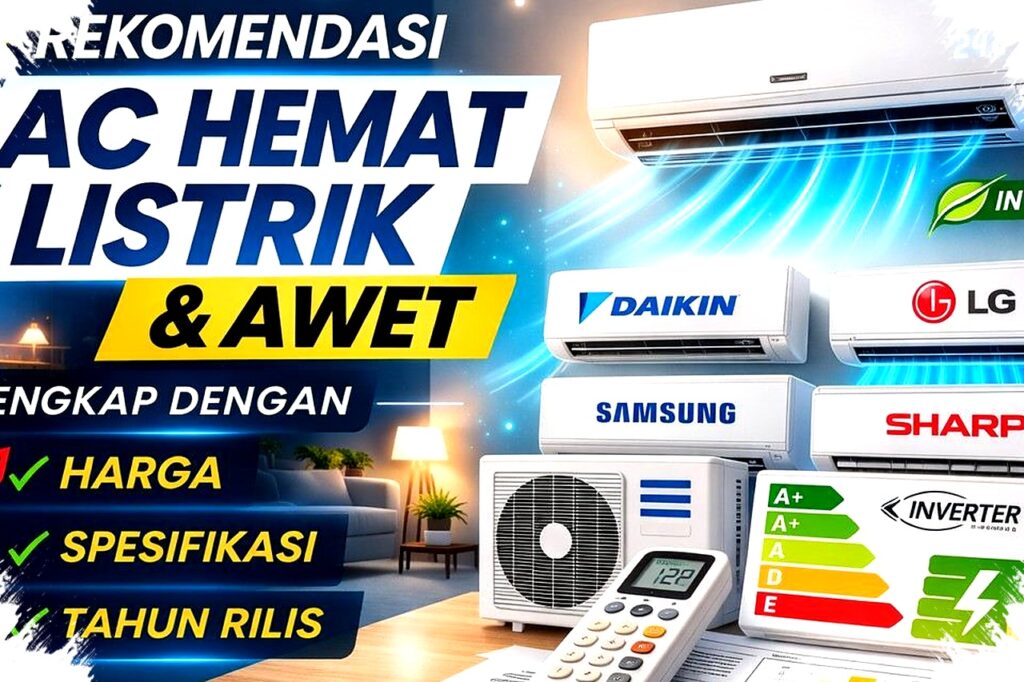 Tagihan Listrik Tak Lagi Menakutkan, 7 AC Inverter Paling Irit 2026