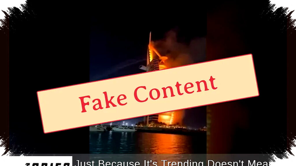 Video CGI Burj Al Arab Terbakar Setelah Serangan Drone, Fakta Mengejutkan di Balik Viralnya Klip Palsu