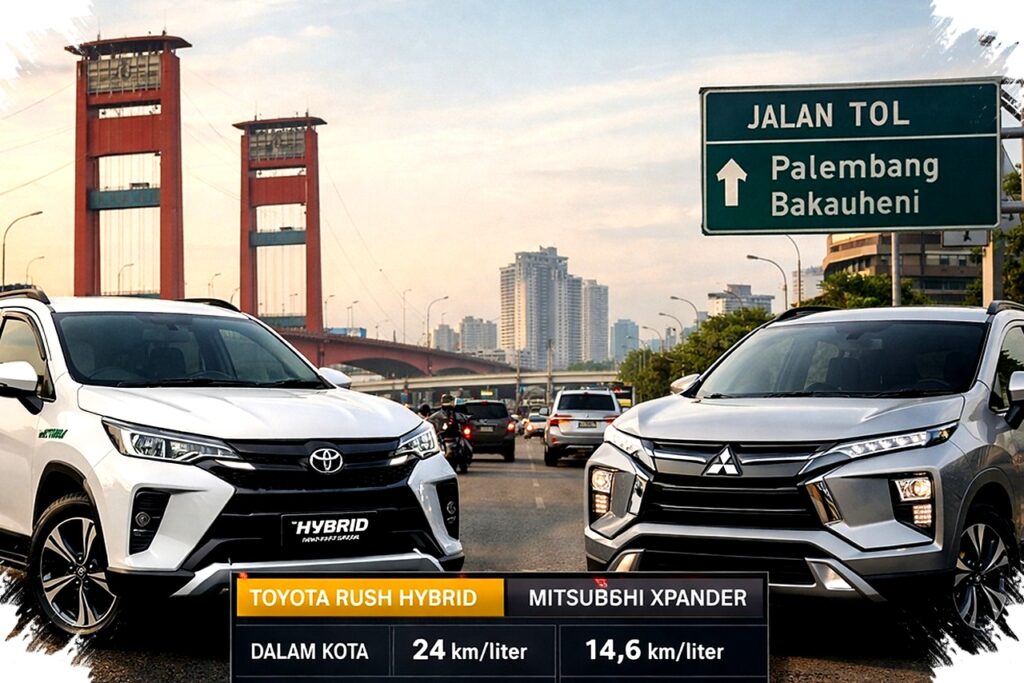 Mitsubishi Xpander Cross vs Toyota Rush 2026, Siapa Jawara Irit BBM di Kota dan Tol?