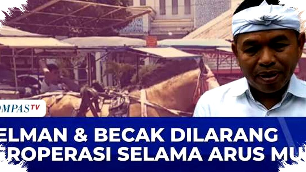 Delman dan Becak Terhenti di Jalur Mudik, Pemprov Jabar Bayar Kompensasi Rp1,4 Juta Per Kusir