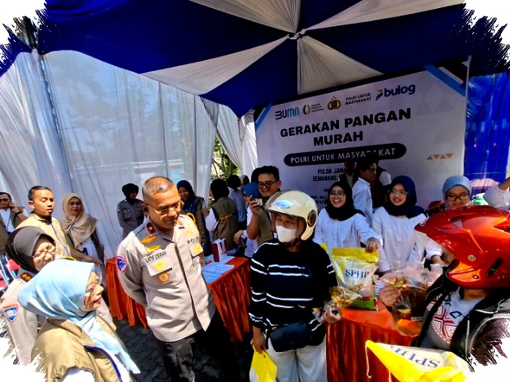 Polda Jateng dan Bulog Gelar Gerakan Pangan Murah, Bantu Ribuan Warga Rayakan Lebaran dengan Harga Terjangkau