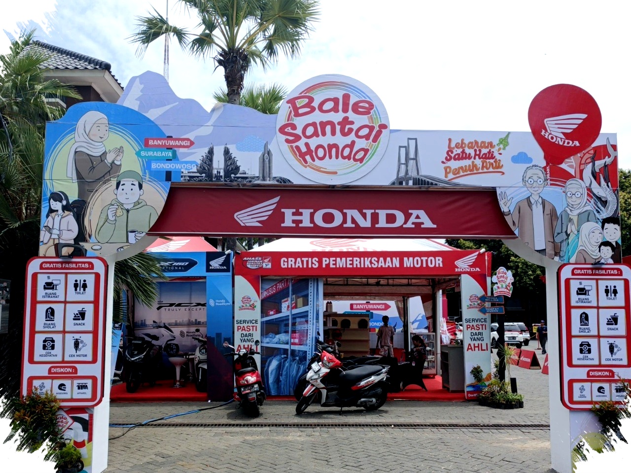 MPM Honda Jatim Hadirkan Bale Santai Honda 2026, Tempat Istirahat Nyaman Temani Pemudik Sepeda Motor di Jalur Mudik