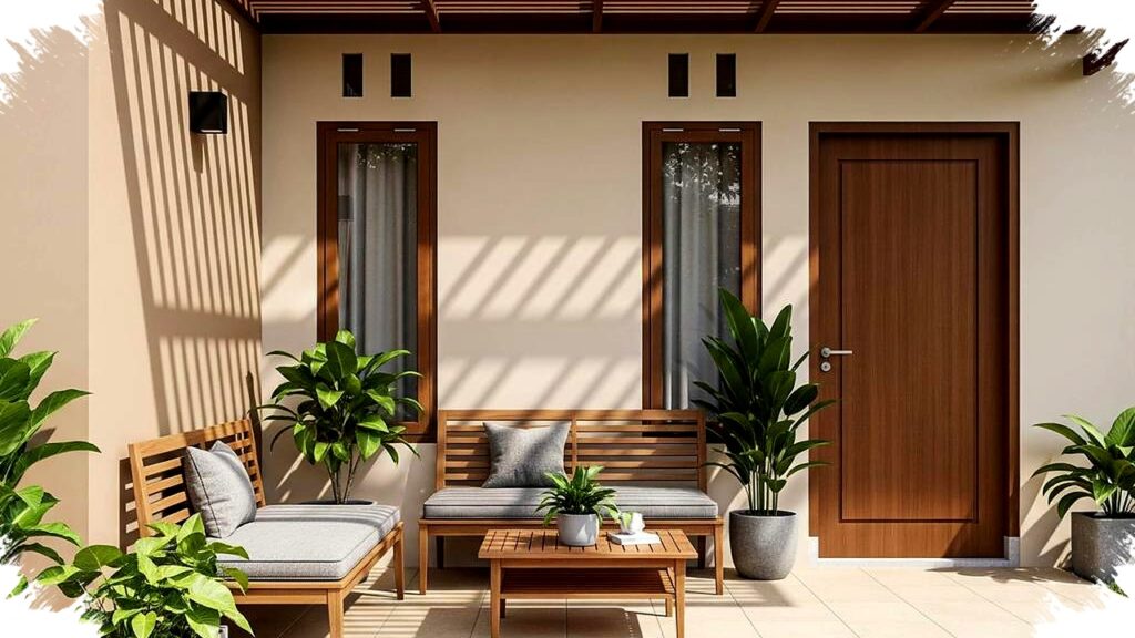 5 Kombinasi Warna Cat Depan Rumah dengan Pintu Kayu Natural, Rahasia Elegan yang Bikin Rumahmu Tampak Mewah dan Berkelas!