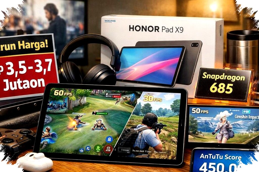 Honor Pad X9 Turun Harga, Snapdragon 685 di Rp3 Jutaan Apakah Cukup Bertenaga untuk Gaming dan Hiburan?