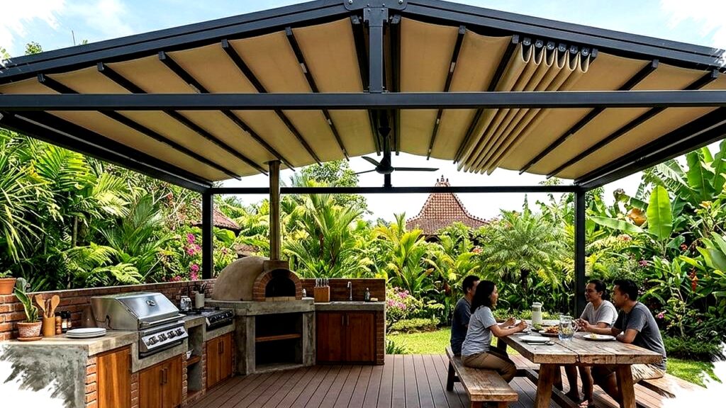 Dapur Terbuka Dengan Atap Miring Anti Bocor Solusi Nyaman Iklim Tropis atau Mimpi Palsu Penghuni Rumah Modern?
