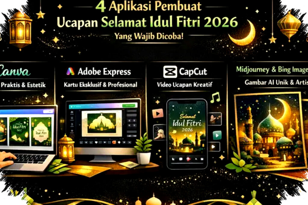 Canva, Adobe Express, CapCut dan Midjourney Buka Mata Anda, Ini 4 Aplikasi Ucapan Idul Fitri 2026 yang Bikin Aplikasi Lawas Jadi Gagal Total!