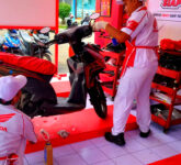 Wahana Honda Pindah Posko Mudik ke SPBU Kawidaran, Cikupa, Tangerang, Layani 100 Pemudik 24 Jam Dengan Servis Gratis