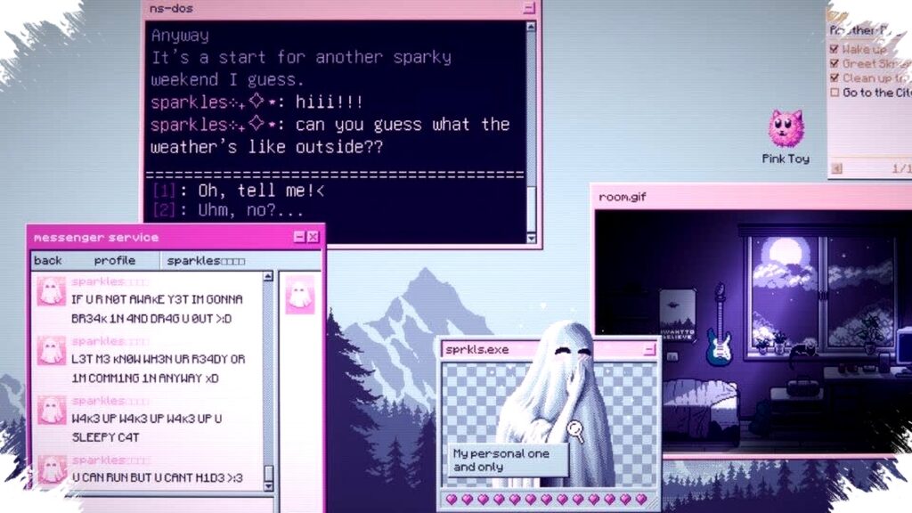 SPRKLS.exe Mengubah Desktop Jadi Dunia Digital Berhantu, Kegelisahan Rin dan Misteri Glitch Menghantui Akal Sehat Kamu