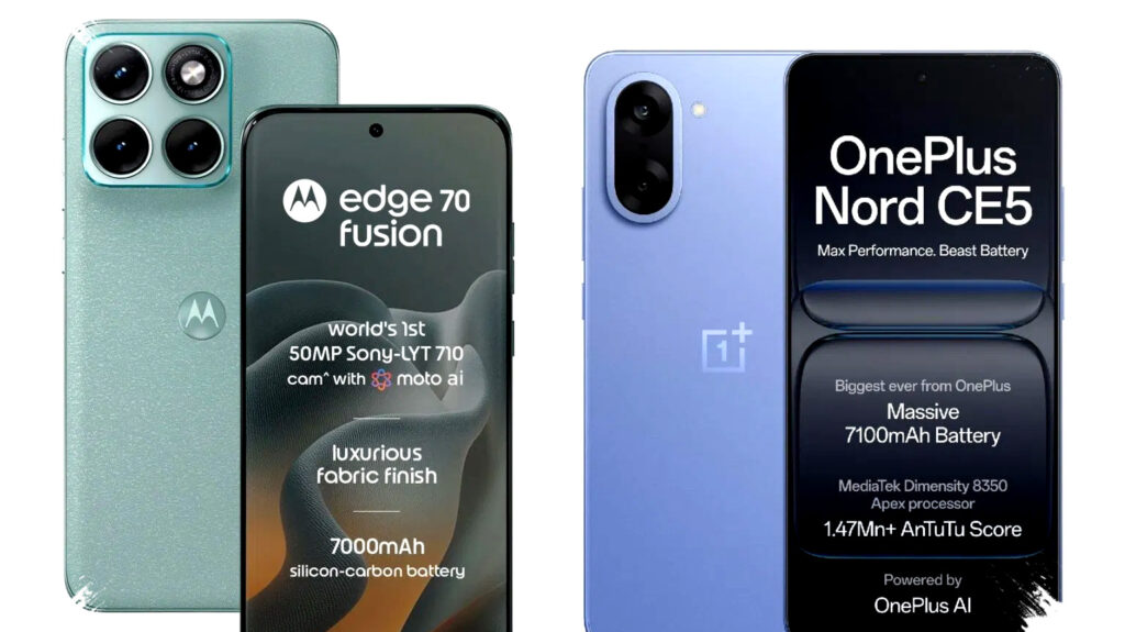 Motorola Edge 70 Fusion Tantang OnePlus Nord CE5, Adu Desain Premium Lawan Performa Gaming Cepat di Kelas Menengah