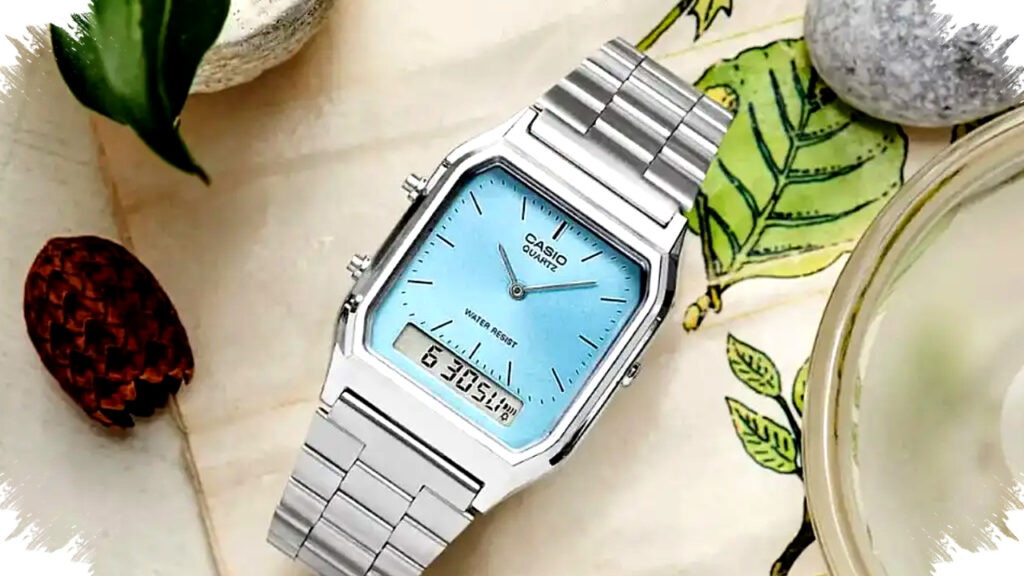 Casio AQ230A-2A1M Tampil dengan Dial Ice Blue yang Segar, Menantang Smartwatch dengan Gaya Legendaris dan Fitur Dual Time