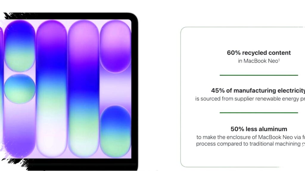 MacBook Neo Hadir Dengan 60 Persen Bahan Daur Ulang, Menjadi Produk Apple Paling Ramah Lingkungan dan Mengancam Pesaing!
