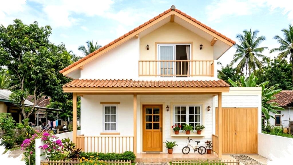 7 Desain Rumah 5x8 Meter Sederhana Di Kampung Yang Terlihat Luas Dan Rapi, Rahasia Penataan Efisien Dan Warna Cerah Bikin Nyaman Meski Lahan Terbatas