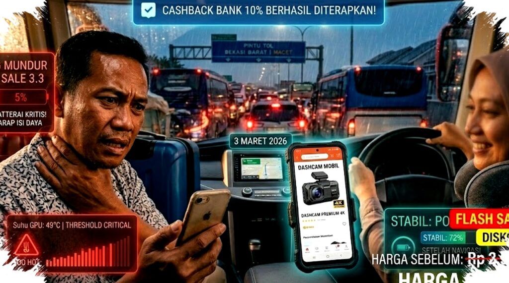 Trik Rahasia Gabungkan Flash Sale 3.3 dan Cashback Bank, Harga Dashcam Mobil 2026 Terancam Turun Drastis!