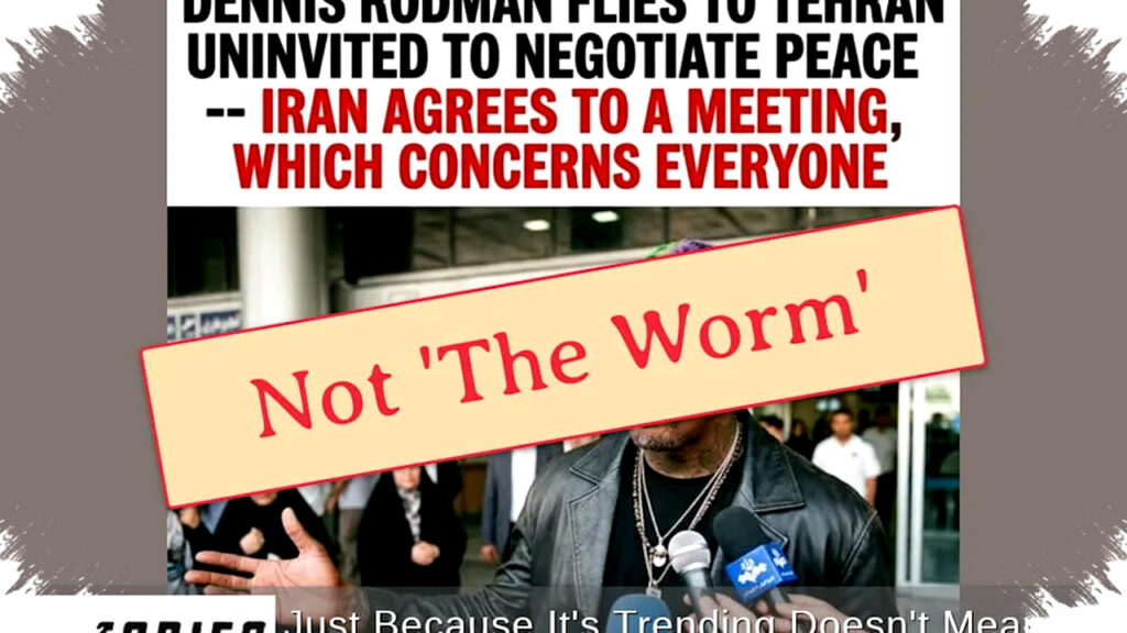 Dennis Rodman Tidak Terbang Ke Tehran Untuk Negosiasi Perdamaian Iran Tidak Setuju Pertemuan Misterius Ini Mengungkap Fakta Sesungguhnya