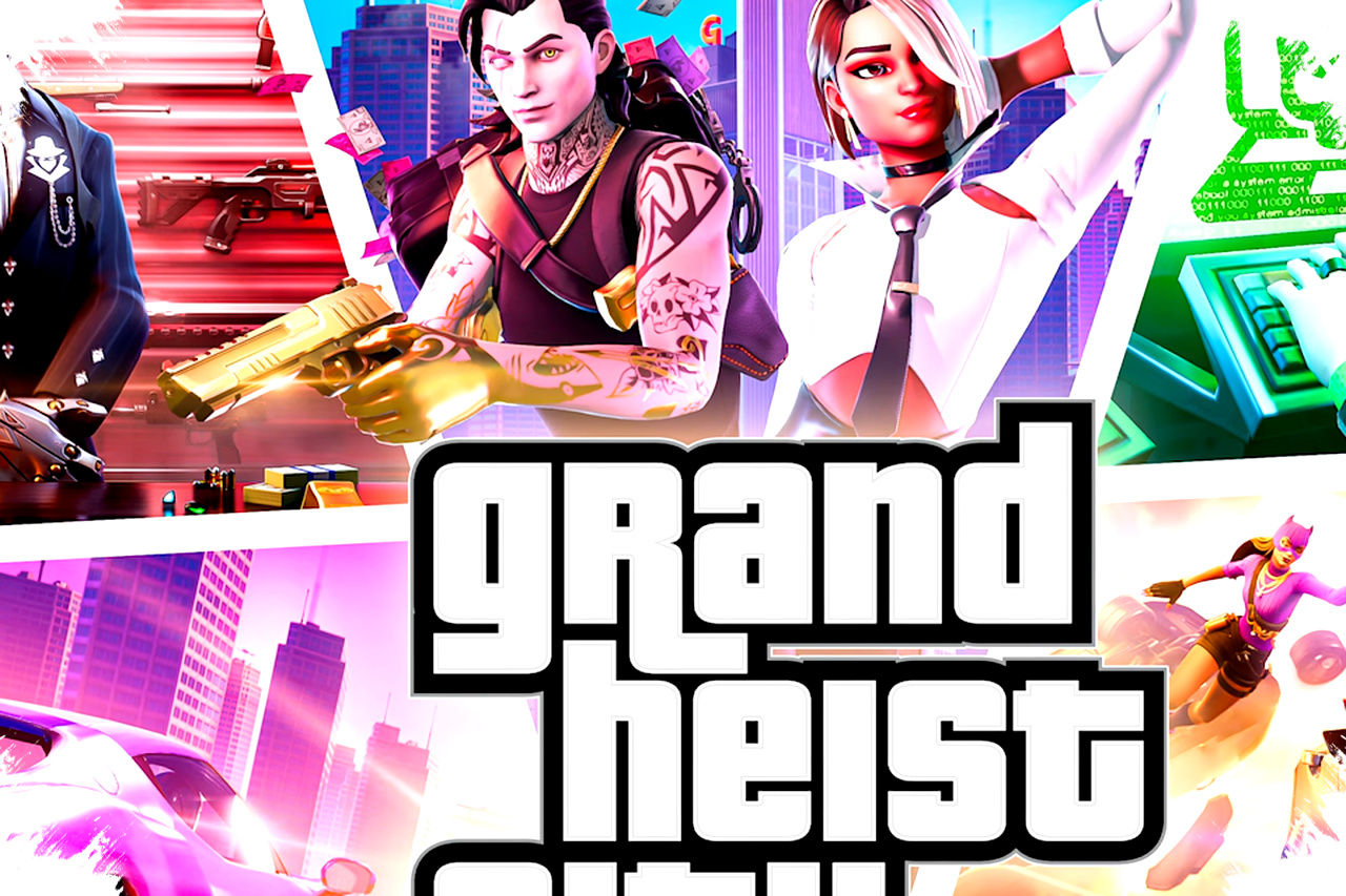 Grand Heist City Hadir di Fortnite, Misi Heist Epik dan Kekacauan Multiplayer Terinspirasi dari GTA Menanti Kamu!