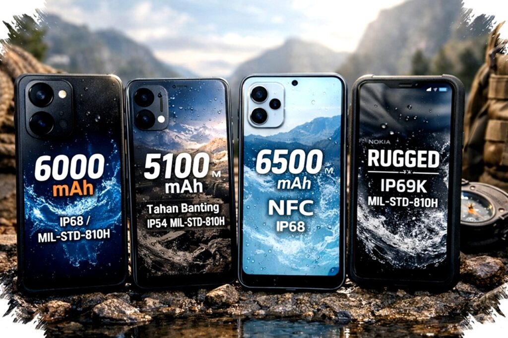 Daftar HP Paling Awet Maret 2026 Baterai Jumbo Tahan Banting Update Panjang Cocok Untuk Mobilitas Tinggi dan Pengguna Ekstrem