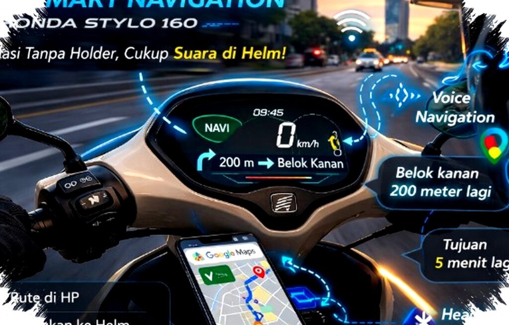 Navigasi Suara Honda Stylo 160 Tanpa Layar, Rahasia Praktis Berkendara Aman di Tengah Kota Padat yang Jarang Diketahui