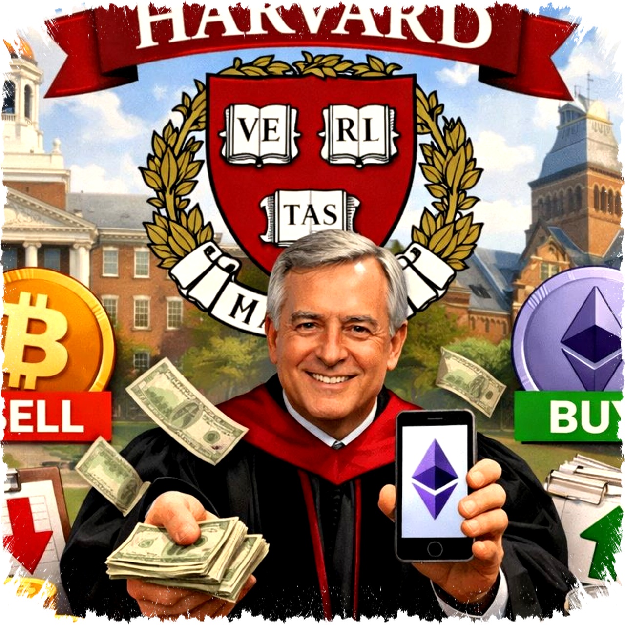 Harvard Pangkas Eksposur Bitcoin ETF Beralih ke Ethereum, Tanda Pergeseran Besar di Dunia Crypto 2026!