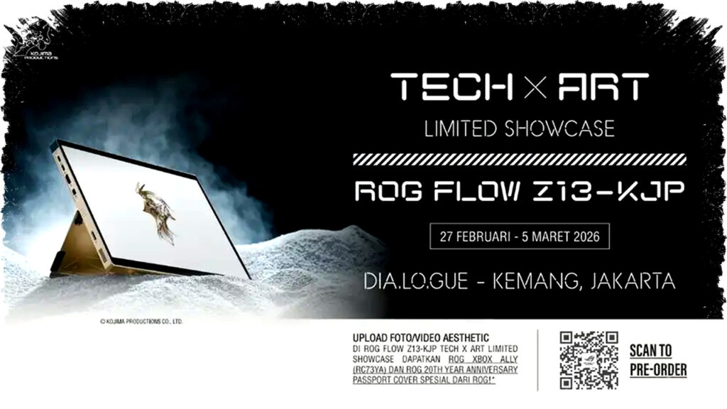 Resmi Hadir Hanya 50 Unit ROG Flow Z13-KJP Kolaborasi Kojima Productions Paduan AI Superpower dan Seni Eksklusif Gaming Indonesia