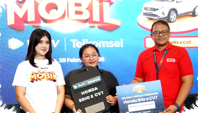 WeTV dan Telkomsel Serahkan Honda Brio untuk Pemenang Patricia, Bukti Ketekunan Bisa Bawa Hadiah Nyata!