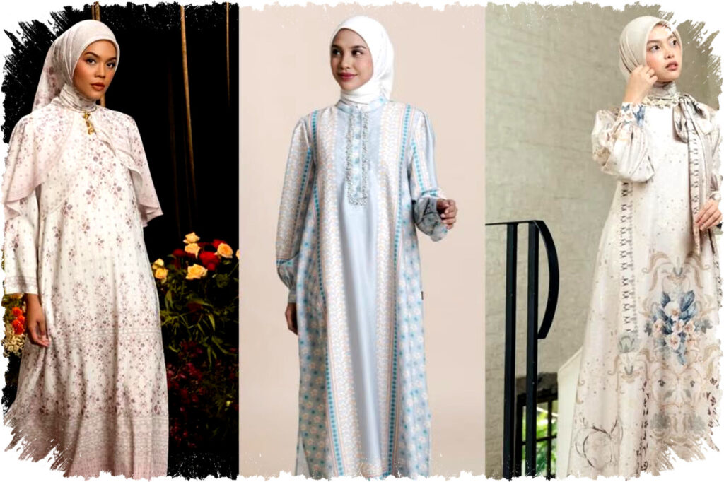 Inspirasi Gamis Lebaran 2026 Warna Pastel Feminin dan Elegan Wajib Tampil Beda dengan Sentuhan Mewah dan Motif Artistik