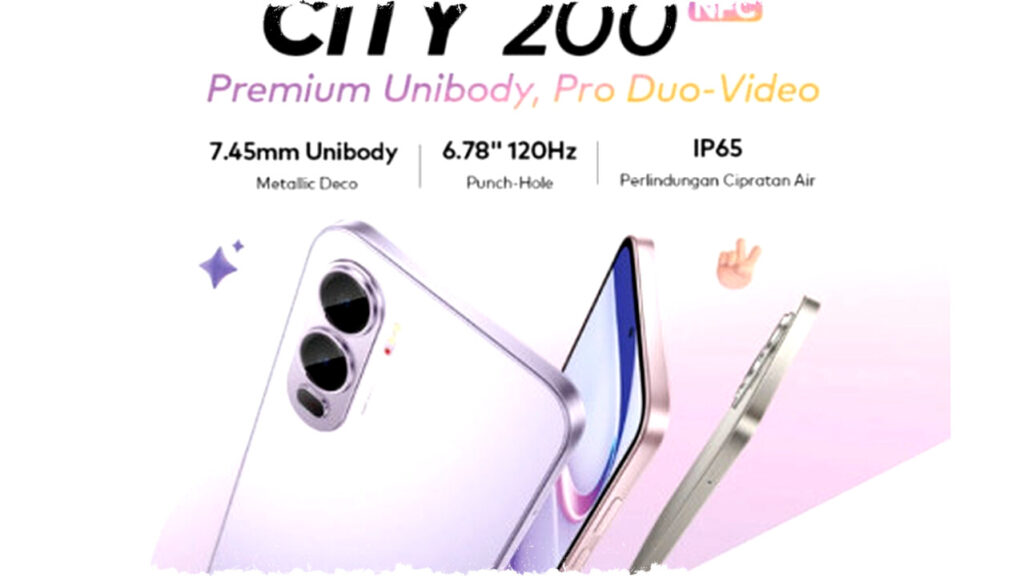 Itel City 200 Hadir dengan Baterai Raksasa 5.200 mAh dan Kamera 50MP, Harga Terjangkau Rp1,3 Juta Siap Melawan Sinyal Lemah!