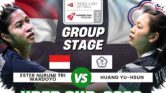 Ester Nurumi Balikkan Keadaan Lawan Taiwan, Indonesia Kunci Juara Grup C Uber Cup 2026