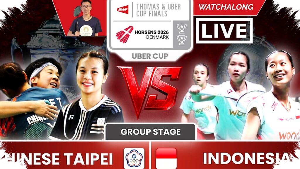 Ester Jadi Penentu, Tim Uber Indonesia Taklukkan Chinese Taipei 3-2 dan Juara Grup C