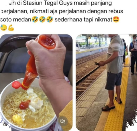 Masak Mie Di Kereta Pakai Panci Listrik, Netizen Menilai Aksi Ini Berbahaya