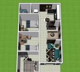 8 Desain Rumah 6x10 Ini Menjawab Dilema Lahan Sempit, 3 Kamar Tetap Muat dan Tak Terasa Sesak