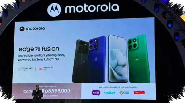 Motorola Edge 70 Fusion Resmi Tembus Rp5,9 Juta, Bonus Hingga Rp1,3 Juta dan Speknya Tak Main-Main!