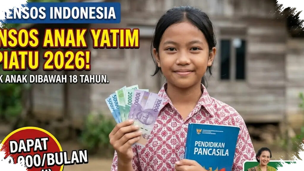 Kemensos Salurkan ATENSI YAPI 2026, Anak Yatim Piatu Terima Rp200 Ribu per Bulan