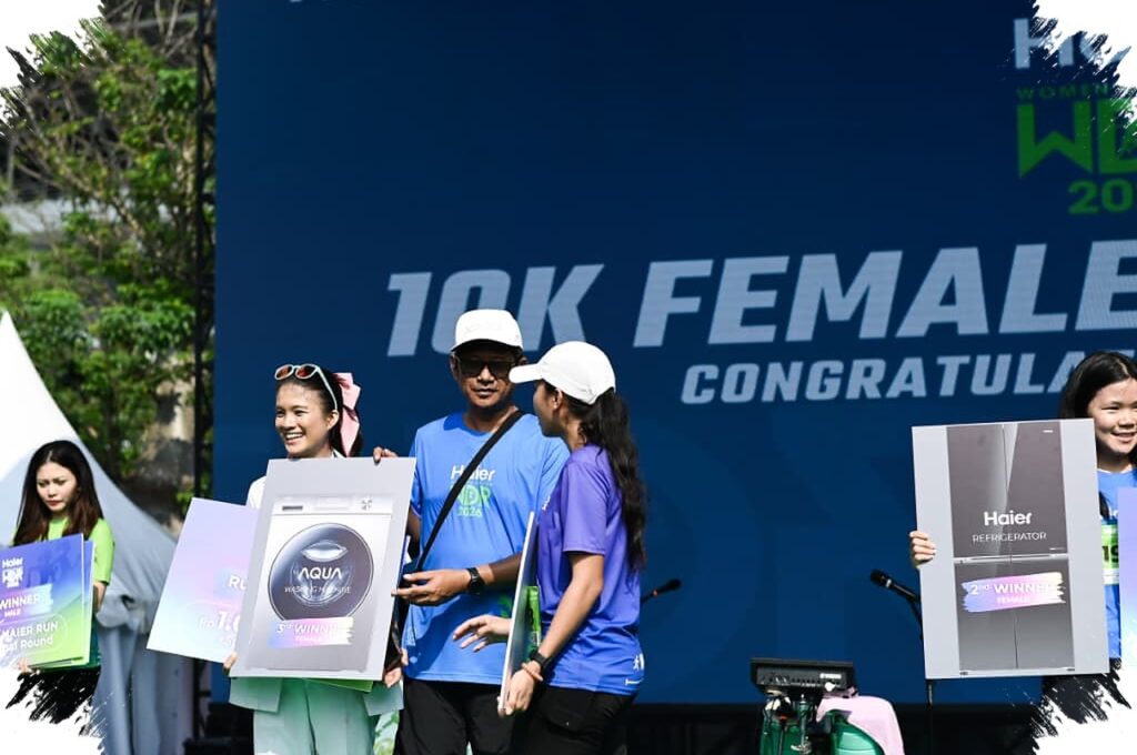 AQUA Elektronik Dukung Perempuan, Hadirkan Pengalaman Interaktif Di Haier Women’s Day Run 2026