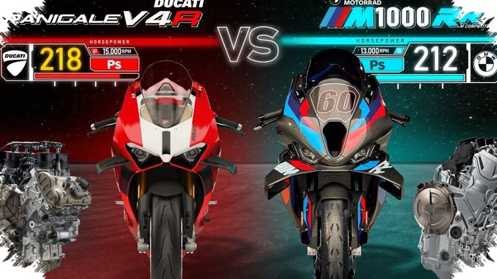 Ducati V4 R Vs BMW M 1000 RR, 218 Hp Sama Tapi Karakternya Berlawanan Total!