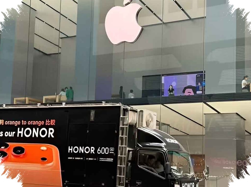 Honor Truk Iklan 600 Pro Di Depan Apple Store, Sindiran Halus Ke iPhone 17 Pro